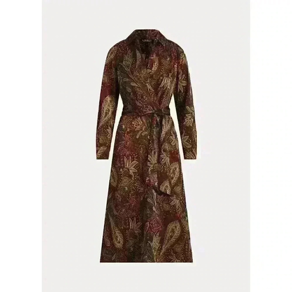 Lauren Ralph Lauren Dresses & Skirts - NEW! Lauren Ralph Lauren Women's 2 Paisley Charmeuse Midi Dress NWT $195